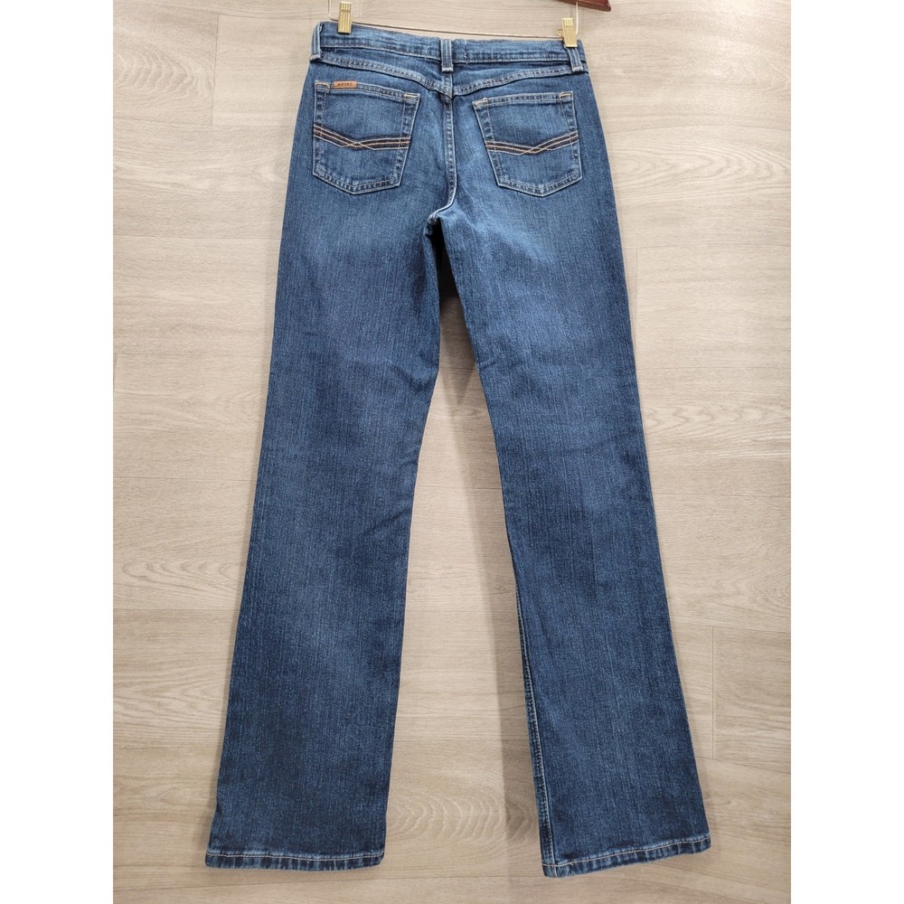 Ariat B4 Relaxed Jeans Girls Youth Size 16 Blue Bootcut Western Adjustable Waist